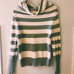 Long Sleeve Striped Grey Sweater